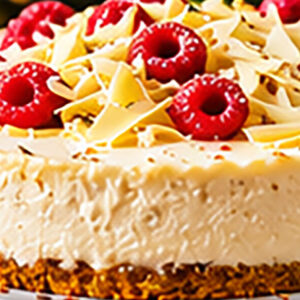 Christmas Menu 11 Whole White Chocolate &Amp; Raspberry Cheesecake